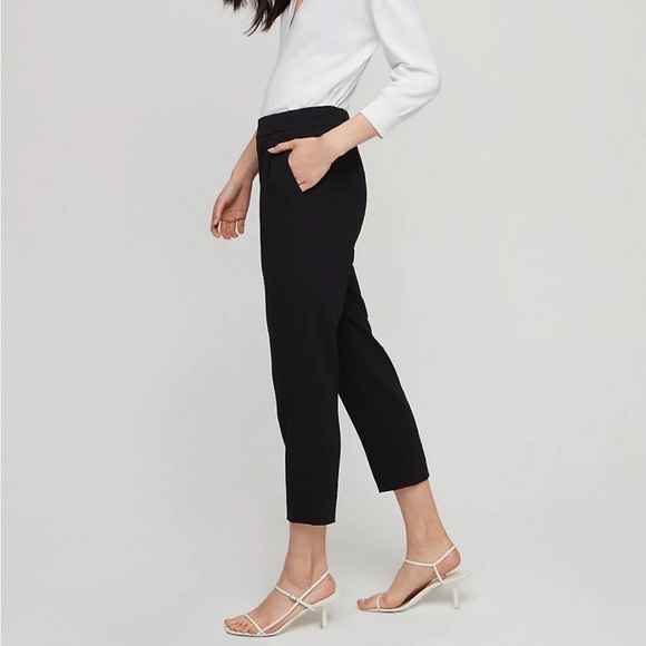 𝅺ARITZIA Babaton New Cohen Pants in Black - Picture 1 of 9
